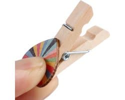 - Mini Wasknijpers - Knutselclips met harten - 100 Pack - Knutselmateriaal - Geschikt voor creatief knutselen - Diverse kleuren.