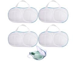 4 Stuks-waszak- bh-waszakje- Bh Wasnetje Voor Wasgoed- waszakjes met rits-waszakken voor wasgoed-waszakken -wasnet-waszakje bh-Waszakje Lingerie- wasmachine zakken-Beschermt Kleding- geschikt voor Lingerie en BH