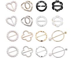 Solidchoice - 16 Stuks Metalen T-Shirt Clips voor Sjaals en Kleding