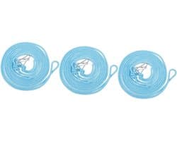 Waslijnen Set - Drooglijnen - Buiten Drogen - Antislip Ontwerp - 3 Stuks - Blauw