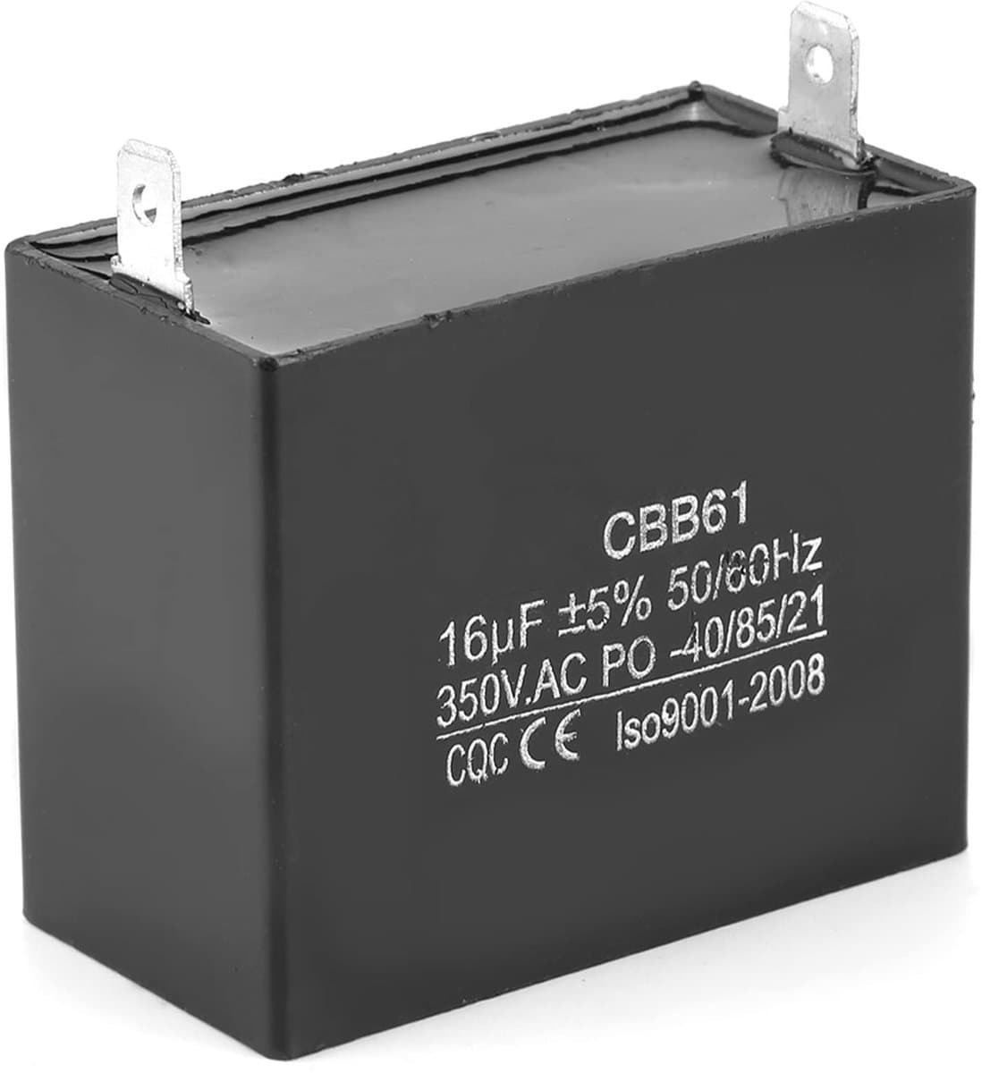 Dailygoods - CBB61 Condensator - Startcondensator - Betrouwbare isolatieprestaties - 16uF - Geschikt voor generatoren - Hittebestendig - Hoogwaardige... — afbeelding 1