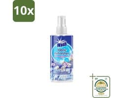 10 x At Home - Wash - Textielverfrisser - Fresh Cotton - Neutraliseert Onaangename Geuren - 300 ml - Grootverpakking - Textielverfrisser - Katoengeur - Geur Neutraliseren - Kleding Verfrissen - Stoffen Verfrissen