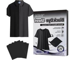 Zwarte Kledingverf - Textielverf Lakens - Kleding Opfrissen - Niet-vervagend - 15 stuks - Zwart