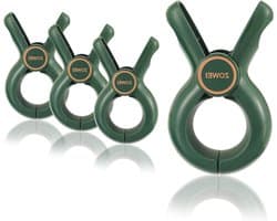 Grote Wasknijpers - Handdoek Klemmen - Wassen Ophangen - Winddicht Antislip - 10.5 cm - Groen