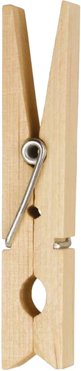 MSV Houten Wasknijpers – Set Wasknijper Hout 7 cm – Praktische Knijpers voor Alle Soorten Wasgoed — afbeelding 1
