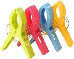 Wasknijpers Kunststof - Kledingknijpers Strandknijpers - Wasgoed Drogen - Goede Grip - 100 stuks - Gemengde Kleur