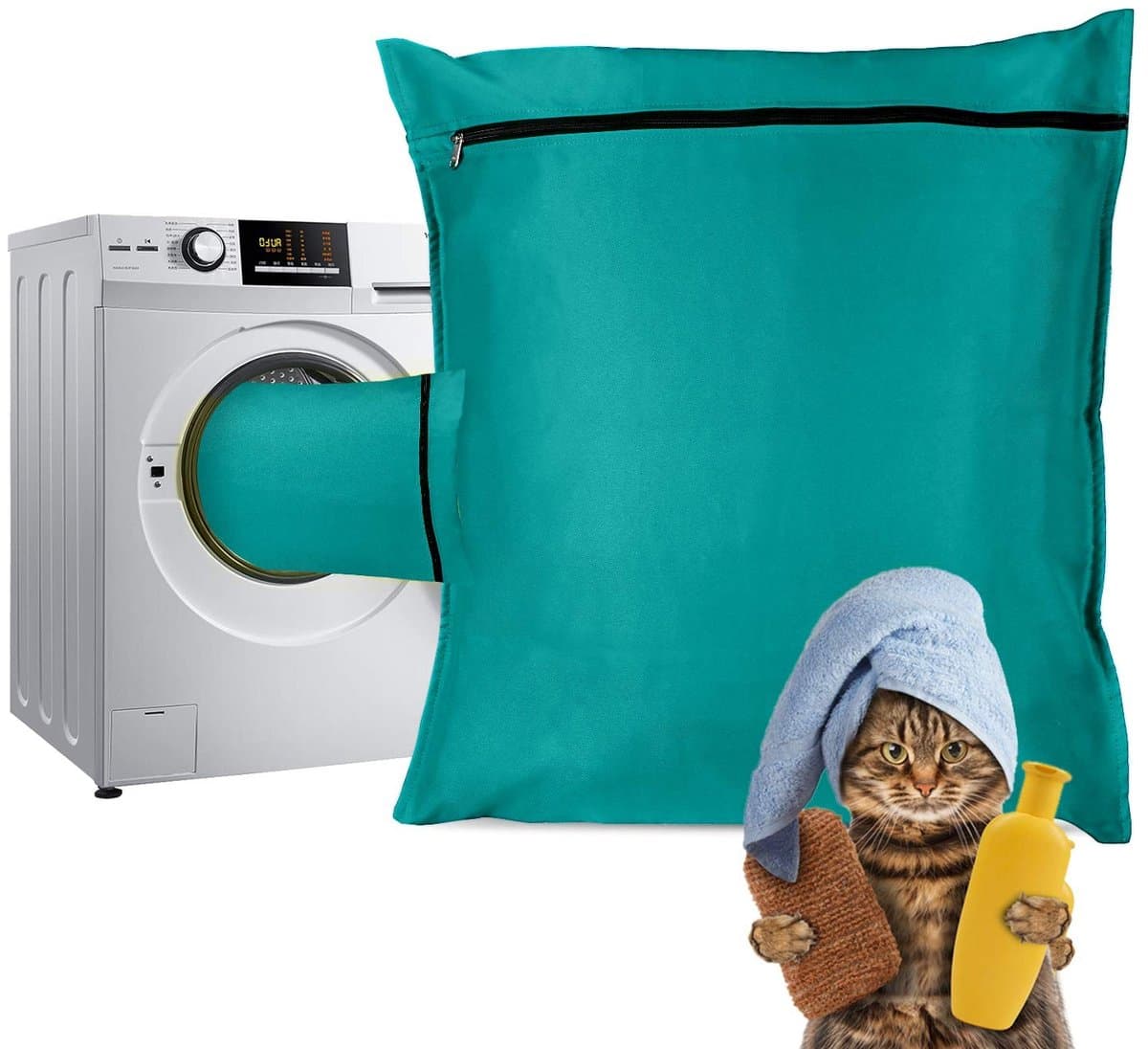 Solidchoice - Waszak voor Huisdier Handdoeken en Speelgoed, Blauw — afbeelding 1
