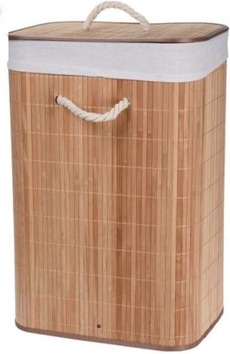 Bathroom-Solutions-Hoekwasmand-inklapbaar-bamboe — afbeelding 1