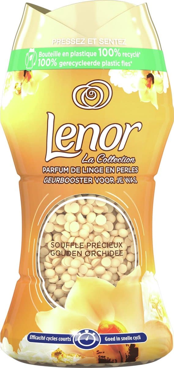 Lenor Geurbooster Gouden Orchidee - Geurparels - 6x11 Wasbeurten - Voordeelverpakking — afbeelding 1