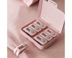 Stevige Dekbed clips - 6 Stuks- Inclusief Opbergdoosje - Dekbed Knijpers - Dekbed Klemmen - Dekbedclips - Lakens - Klemmen - Roze — afbeelding 1