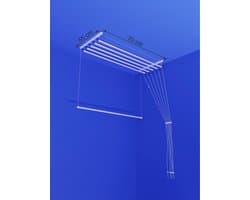 Heavy-duty Ruimtebesparend Plafond Droogrek - 6 stangen elk 70 cm lang