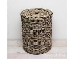 Migo Styling - Wasmand - Rond - Met binnenzak - Riet - Rotan - Dia46xH60 — afbeelding 1