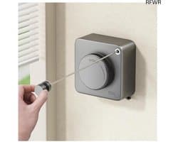 RFWR® Intrekbare Waslijn voor Binnen en Buiten - Niet-doorhangend Ontwerp 4,5m - Ruimtebesparend en Eenvoudig te Installeren