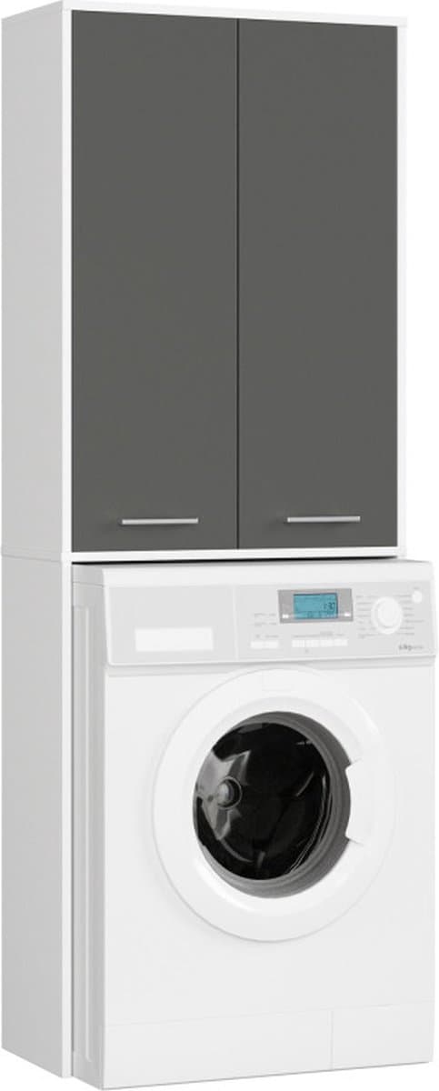 Wasmachine kast wit antraciet — afbeelding 1