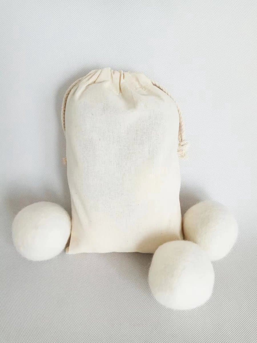 Drogerballen 6 Stuks - Wasbollen - Wasverzachter - Zero waste Dryerballs - Duurzaam - Herbruikbare Droogballen - Wit & Grijs - Energie besparen — afbeelding 1