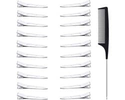 20 Stuks Professionele Haarspeldjes Zonder Plastic Kappersclips Metaal