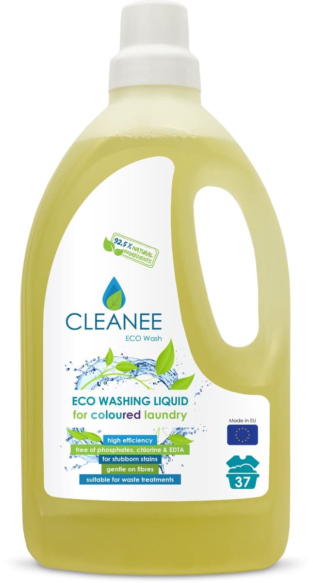 Cleanee Eco Bontwasmiddel – 1,5 L – Natuurlijk - Biologisch afbreekbaar — afbeelding 1
