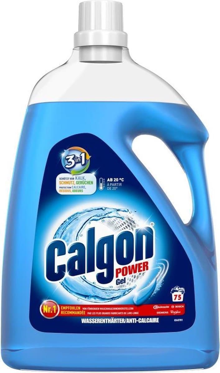 Calgon 3 in 1 Power Gel - wasmachine reiniger -3,75 l — afbeelding 1