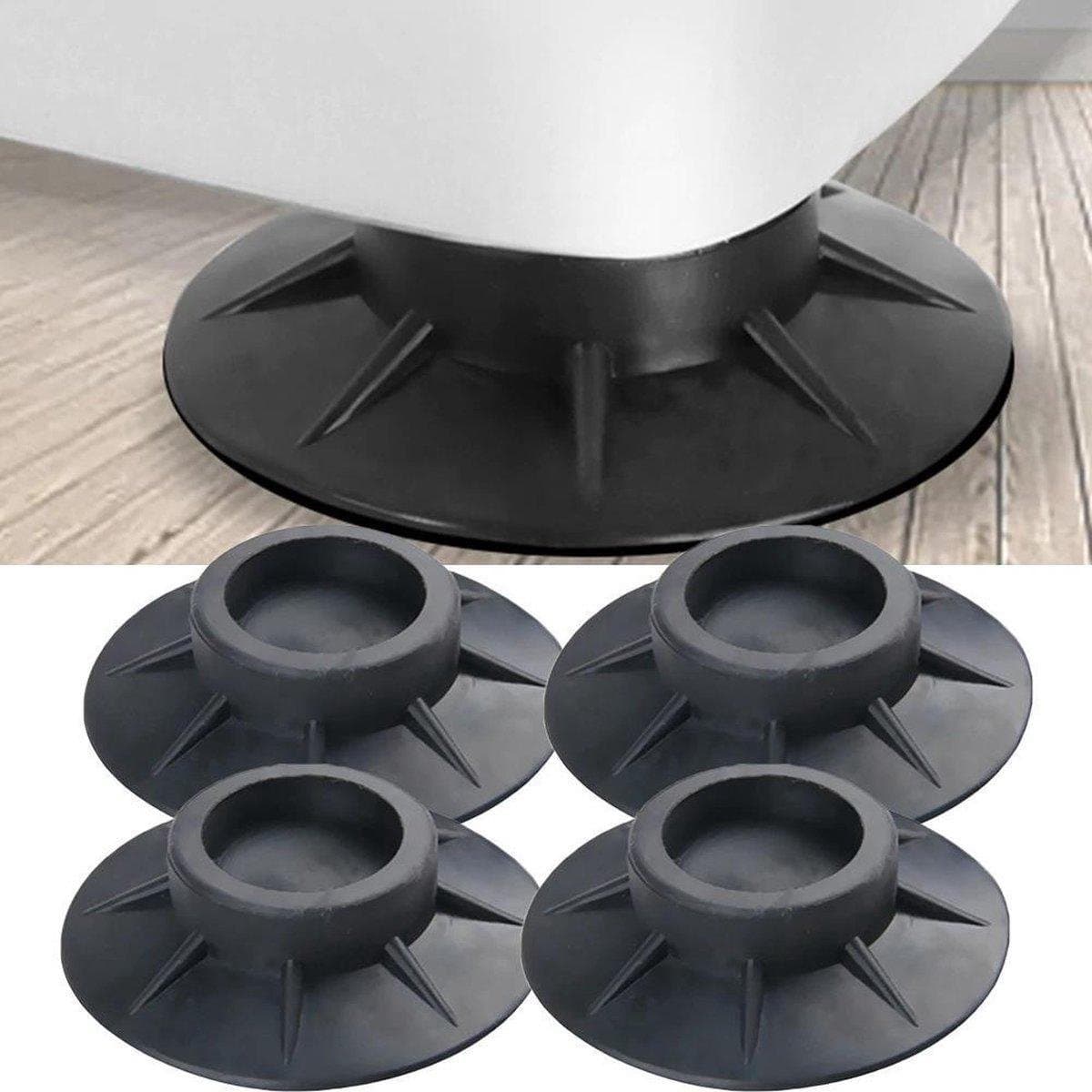 LOUZIR 4 stuks Extra Dik wasmachine / wasdroger pads - Antislip - Wasmachine voetjes / voetstuk - Antitril trillingsdempers Voetjes / trillingsmat / trilmat / dempingsmat . — afbeelding 1