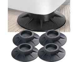 LOUZIR 4 stuks Extra Dik wasmachine / wasdroger pads - Antislip - Wasmachine voetjes / voetstuk - Antitril trillingsdempers Voetjes / trillingsmat / trilmat / dempingsmat .