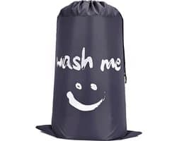 Waszak Wash Me - 60 x 90 cm - met trekkoord - Grijs