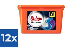 Robijn Wascapsules 3-in1 Black Velvet 15 stuks - Voordeelverpakking 12 stuks