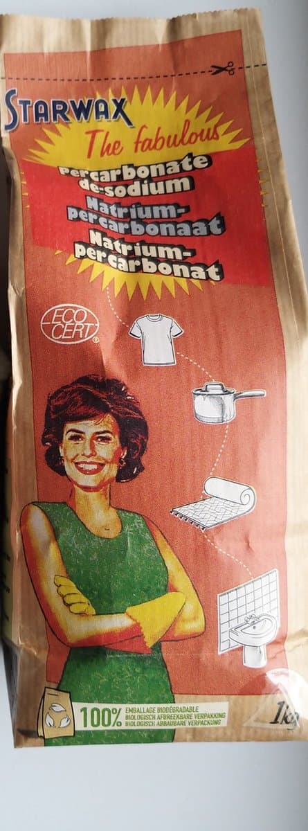 Starwax - Natriumpercarbonaat - 1 kg - Vlekverwijderaar - Witmaker - Voegenreiniger — afbeelding 1