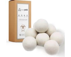 Droger Ballen XL 8 stuks – Zero waste Dryer Balls - Duurzaam – Wasverzachter – Herbruikbare Drogerballen – Droogt de was sneller – Tiny Panda — afbeelding 1
