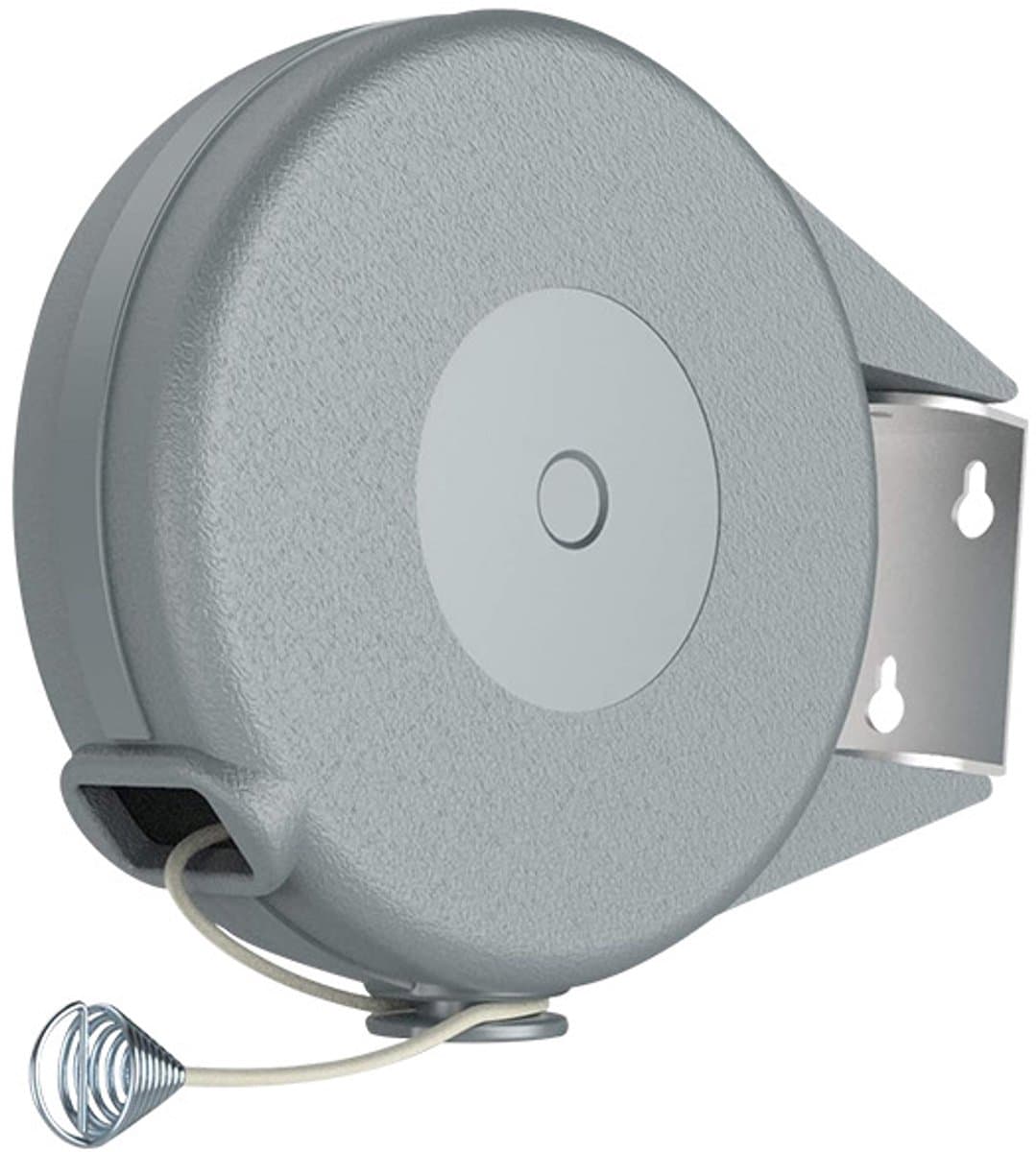 Uitschuifbare Drooglijn - Uitschuifbare waslijn - Uittrekbare Wasdraad - Duurzaam en stevig – Eenvoudig te installeren – binnen en buiten - 15 m - 15.5*17.5*5cm - grijs - abs,PVC+hogesterktevezel — afbeelding 1