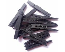 Extra Grote Multifunctionele Houten Knijpers van 8,4 cm in Diverse Kleuren - Set van 30 Stuks