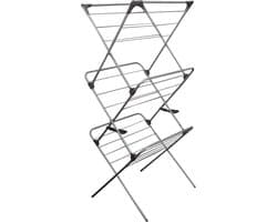 Wasrek verticaal opvouwbaar 58 x 55 x 138 cm — afbeelding 1