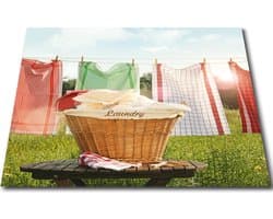 Papillon Wasmachine beschermer mat - 60x60 cm. - Wasmand & Theedoek