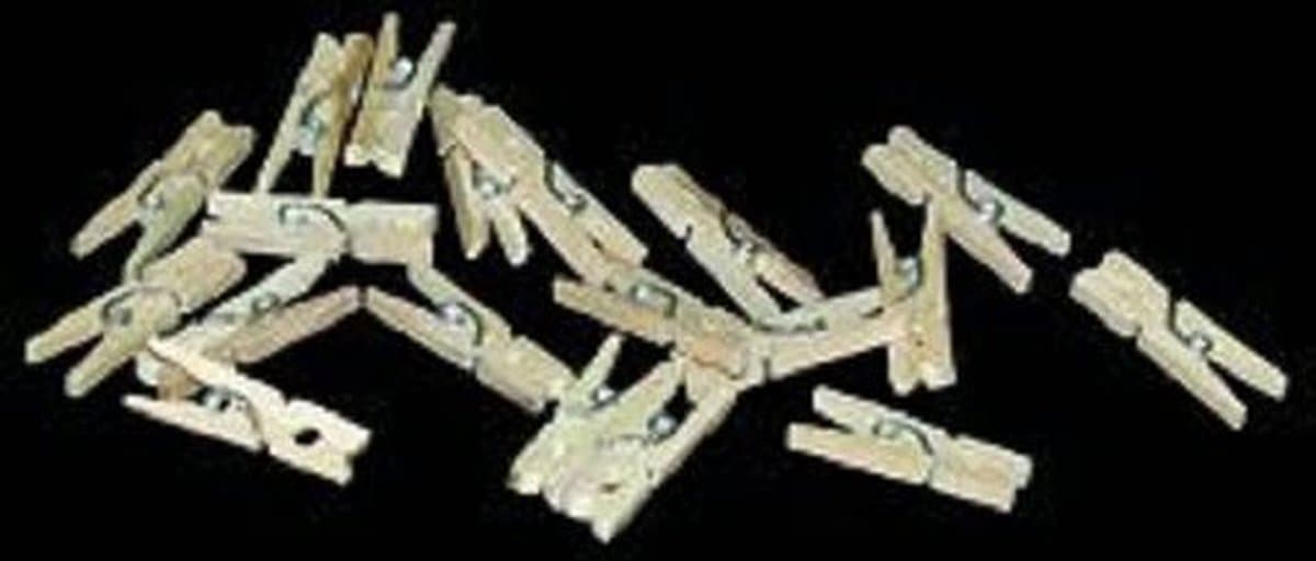 Miniknijpers 20st naturel 5zakjes — afbeelding 1
