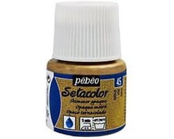 Pébéo Setacolor Gouden Textielverf - 45ml textielverf voor donkere en lichte stoffen