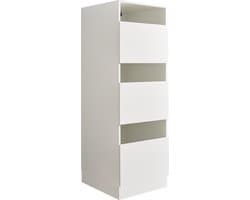 Interiax WASHWALL 'Mary' Wasmachine Wasmandkast Wit - Wassorteerkast - 162x50x67.5 cm — afbeelding 1