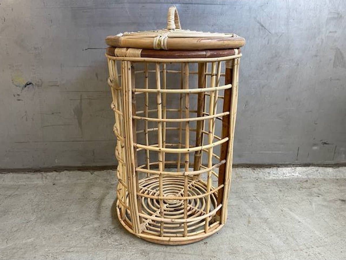 Laundry basket rotan D40H60 — afbeelding 1