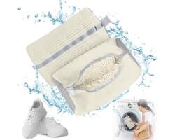 Waszak - Wasnet Voor Schoenen - Waszak Voor Schoenen - Schoenen Waszak - 39 x 19 Cm - Netje Anti-Vervorming - Delicaat Wasgoed - Schoen Wassen - Schoenenwaszak - Wasgoed - Wasmachine - Schoenen / Sneakers - Met Rits En Hangende Ring - Herbruikbaar — afbeelding 1
