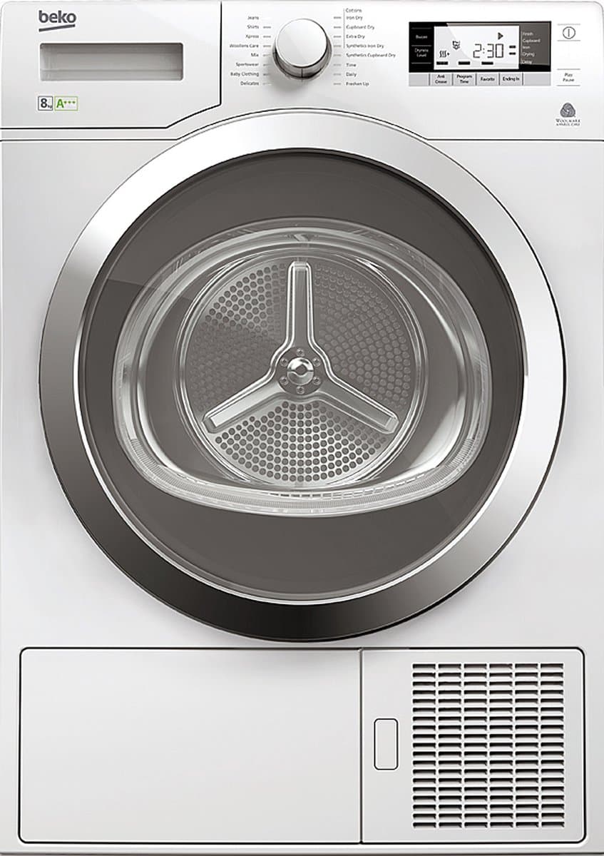 Beko DPY8506GXB1 wasdroger Vrijstaand Voorlader 8 kg Wit — afbeelding 1