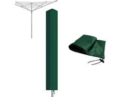 Draaibare hoes Geschikt voor wasrek, 180*16*16 cm, gemaakt van hoogwaardig waterdicht 600D-materiaal, UV-bestendig en milieuvriendelijk.