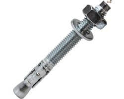 Metaalanker voor Hoge Belasting - Verankeringsbout - Vastzetten Constructies - Anti-rotatie Systeem - 8x75 mm - Zilverkleurig
