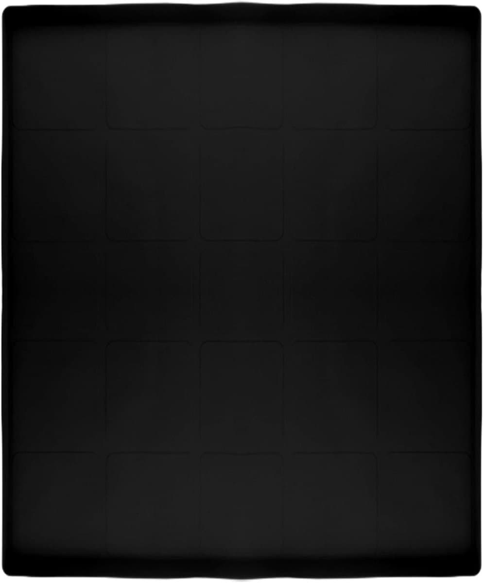 Vloerbeschermer Mat - Lekbak Onderlegger - Apparaten Beschermen - Verhoogde Rand - 60x60 cm - Zwart — afbeelding 1
