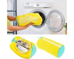 Set van 2 Schoenwaszakken voor de Wasmachine, Ideaal voor Sneakers en Sportschoenen, 360° Reiniging met Fleecevoering, Geschikt voor Droger en Multi-Laundry Gebruik