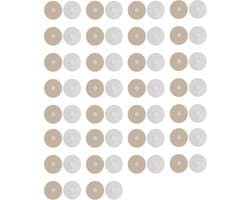 30 Paar - Dekbedovertrekclips - 4,5 × 4,5 cm - Stevig en onzichtbaar - Naaldvrij - Katoen, kunststof - Dekbedovertrek Stropdas - Dikke Dekbedclip voor Laken - Voorkomt dat dekbed/laken/bankhoes verschuift - Geschikt voor alle seizoenen - Beige