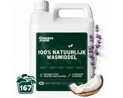 The Green Junk - 100% Natuurlijk Wasmiddel 5L Navulling - Zonder Synthetisch Parfum - Wasmiddel Sensitive - Vloeibaar Baby Wasmiddel - Biologisch Wasmiddel - 167 Wasbeurten