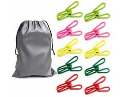 BOTC Wasknijpers - Draadknijpers - 60 stuks - 2 inch - Metalen clip voor voedselzakken - PVC-gecoate pinnen - 5 kleuren
