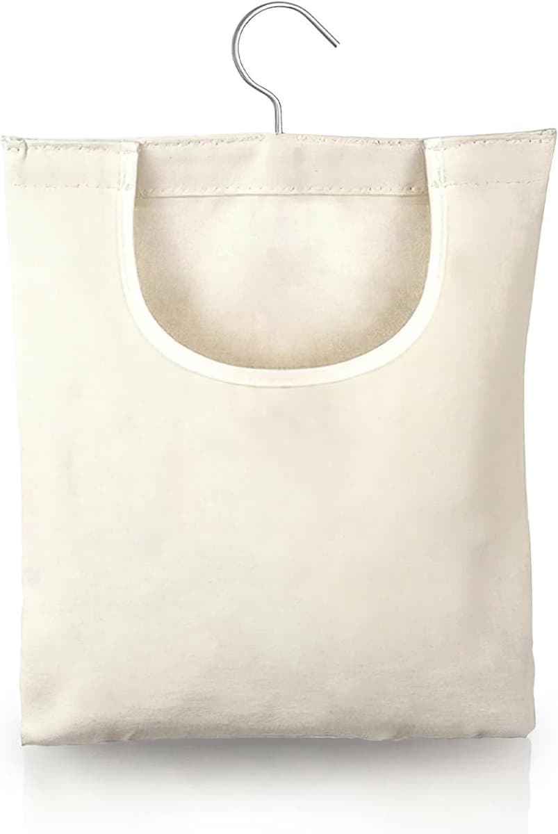 Waszak van Katoen en Linnen, 32 x 28 cm, met Hanghaak, Ideaal voor Kleding en Sokken — afbeelding 1