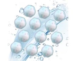 Dailygoody - Huisdierhaarverwijderingsballen - Waspluizenverwijderaar - Herbruikbaar - Blauw en wit - Geschikt voor honden en katten - 12 stuks