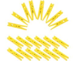 30 Stuks Bamboe Wasknijpers - Houten Kledingknijpers voor Creatieve Projecten en Handwerk