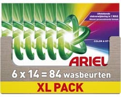 Ariel Snel Oplosbaar Waspoeder Kleur - 6 x 14 Wasbeurten