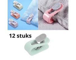 Dekbedclips - Dekbed Klemmen - Dekbed Clips - 12 STUKS - Knijpers - Laken - Deken - Groen — afbeelding 1